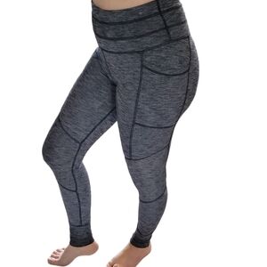 WOMEN'S Athleta Excursion Tight Jogger Leggings Size small dark grey rib knit
